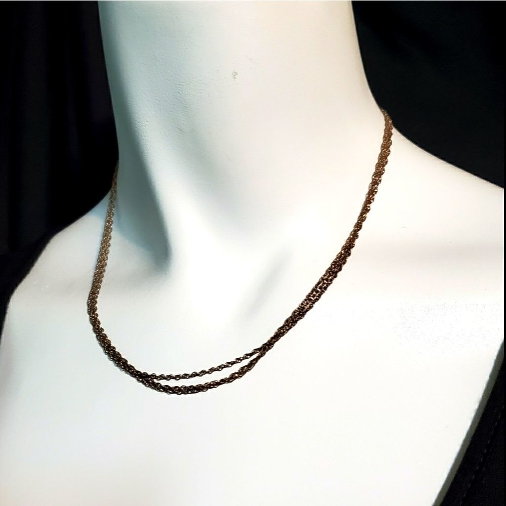 Sterling Silver 3-Strand Chain Necklace